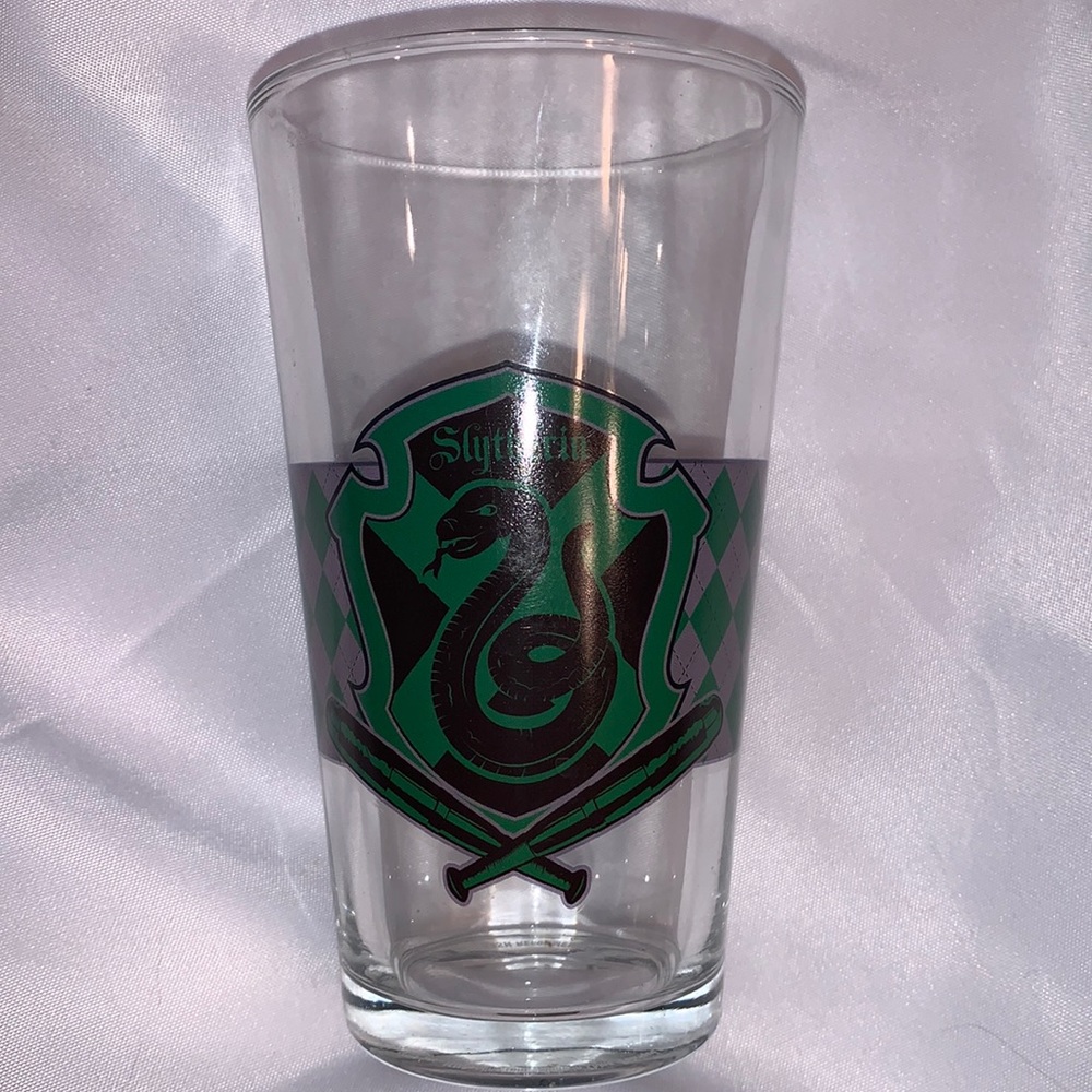 House of Slytherin glass